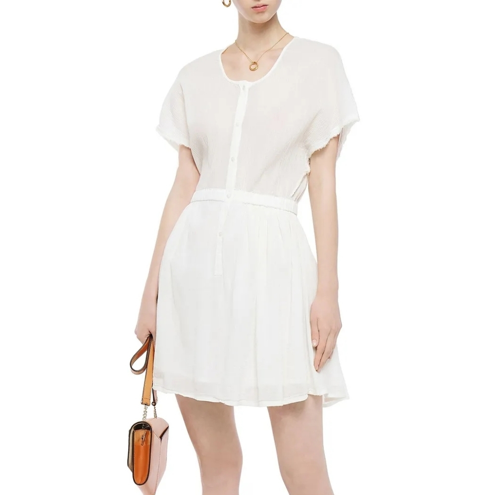 NWT American Vintage Ybanut frayed mini dress